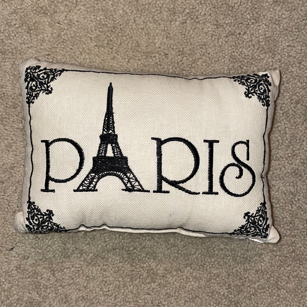 Small “Paris” Accent Pillow